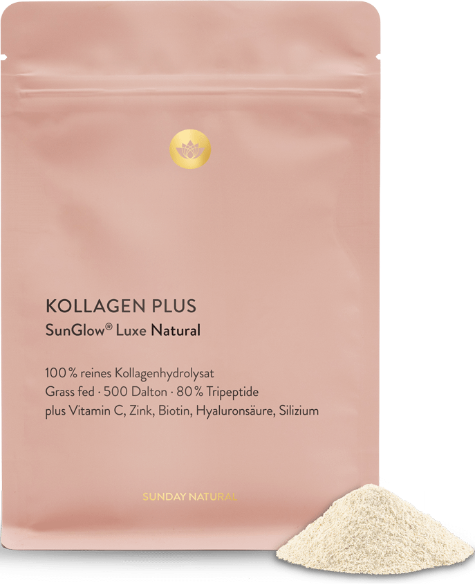 Kollagen Plus SunGlow® Luxe Natural, Vorderseite der Packung